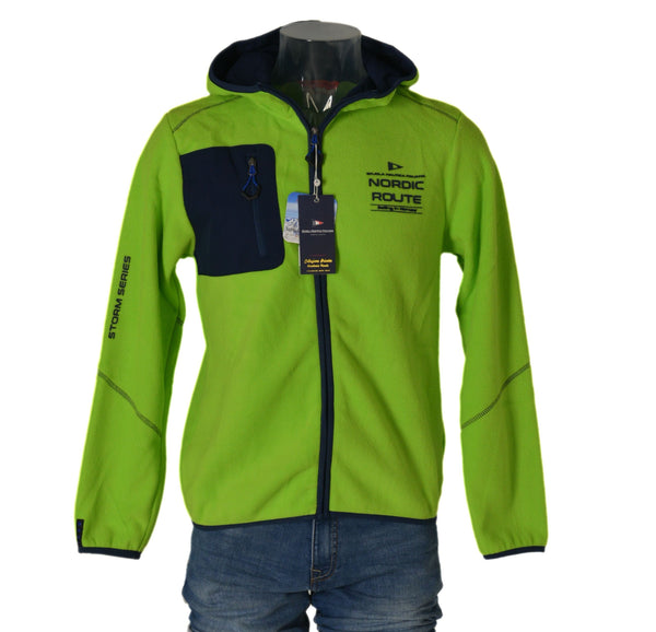 PILE UOMO RAGAZZO CALDO MORBIDO SPORT CAPPUCCIO ZIP TASCA MARCA SCUOLA NAUTICA ART.119501