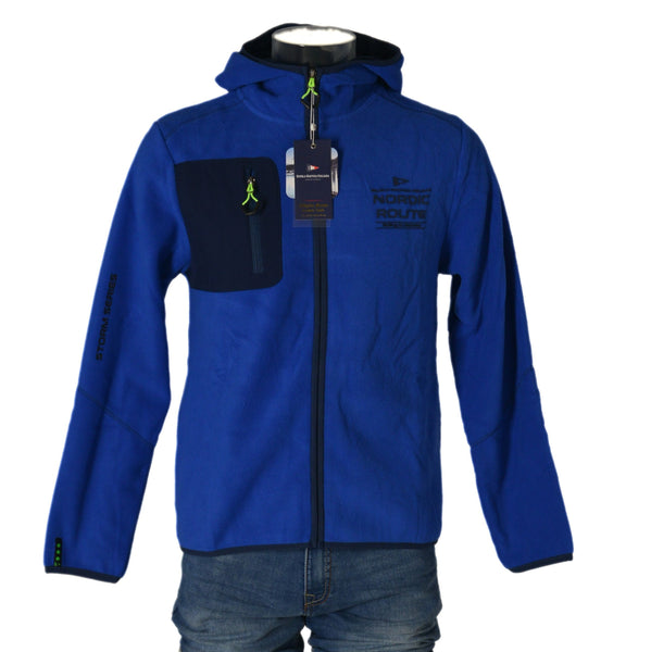 PILE UOMO RAGAZZO CALDO MORBIDO SPORT CAPPUCCIO ZIP TASCA MARCA SCUOLA NAUTICA ART.119501