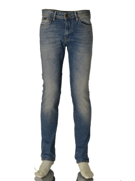 JEANS DENIM RAGAZZO UOMO SLIM VITA REGOLARE BOTTONE ZIP MARCA GAS ART.SAXA2208WK54