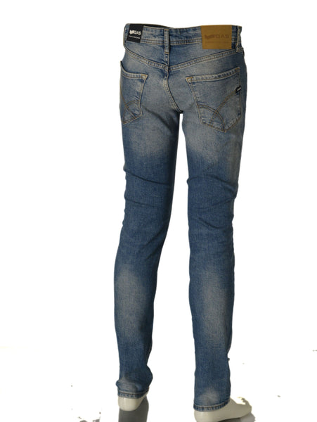 JEANS DENIM RAGAZZO UOMO SLIM VITA REGOLARE BOTTONE ZIP MARCA GAS ART.SAXA2208WK54