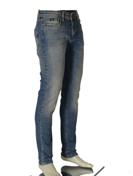 JEANS DENIM RAGAZZO UOMO SLIM VITA REGOLARE BOTTONE ZIP MARCA GAS ART.SAXA2208WK54