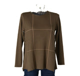 MAGLIONE DONNA RAGAZZA GIROCOLLO BORCHIETTE QUADRI MARCA MODA MILENA MILLY ART.W442