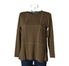 MAGLIONE DONNA RAGAZZA GIROCOLLO BORCHIETTE QUADRI MARCA MODA MILENA MILLY ART.W442