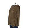 MAGLIONE DONNA RAGAZZA GIROCOLLO BORCHIETTE QUADRI MARCA MODA MILENA MILLY ART.W442