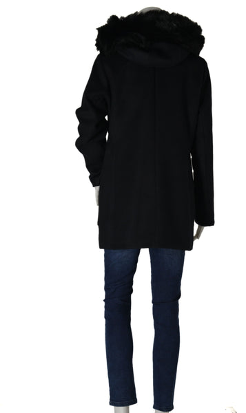 GIACCONE DONNA RAGAZZA PANNO CAPPUCCIO TASCHE BOTTONI ZIP MARCA VIRGINIA BLU ART.IRENE