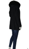 GIACCONE DONNA RAGAZZA PANNO CAPPUCCIO TASCHE BOTTONI ZIP MARCA VIRGINIA BLU ART.IRENE