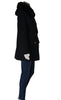 GIACCONE DONNA RAGAZZA PANNO CAPPUCCIO TASCHE BOTTONI ZIP MARCA VIRGINIA BLU ART.IRENE
