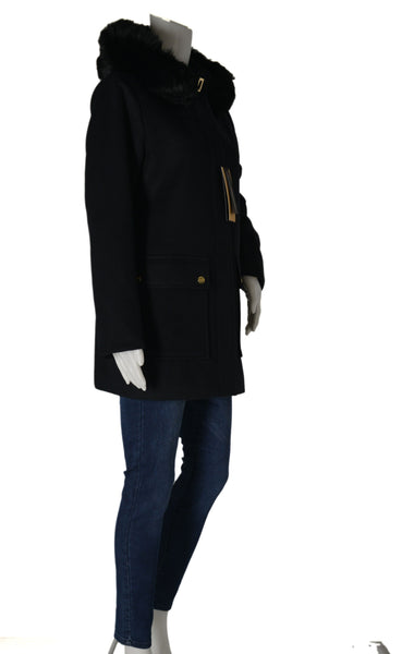 GIACCONE DONNA RAGAZZA PANNO CAPPUCCIO TASCHE BOTTONI ZIP MARCA VIRGINIA BLU ART.IRENE