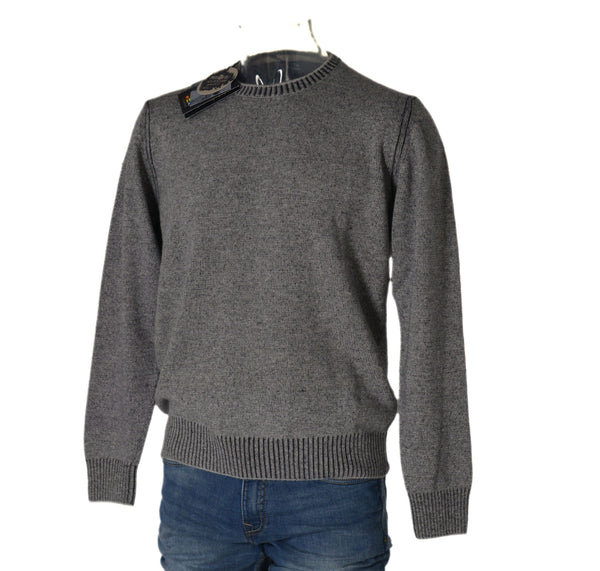 MAGLIONE UOMO RAGAZZO GIROCOLLO POLSINI MISTO LANA MARCA RE DEL MARE ART.221790