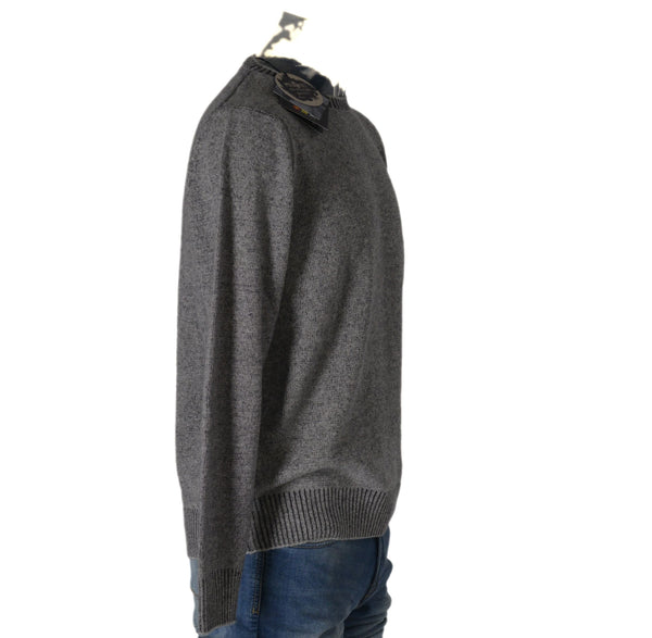 MAGLIONE UOMO RAGAZZO GIROCOLLO POLSINI MISTO LANA MARCA RE DEL MARE ART.221790