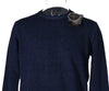 MAGLIONE UOMO RAGAZZO GIROCOLLO POLSINI MISTO LANA MARCA RE DEL MARE ART.221790