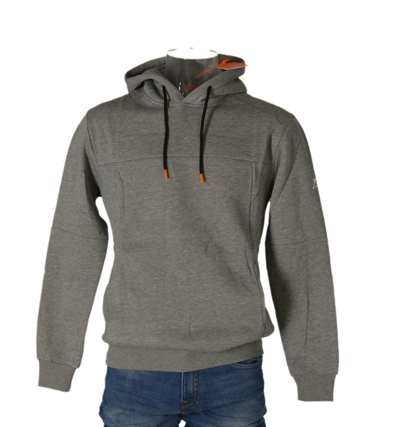FELPA UOMO RAGAZZO CALDA FELPATA CAPPUCCIO TASCHE POLSINI LOGO MARCA X-CAPE ART.GAROK