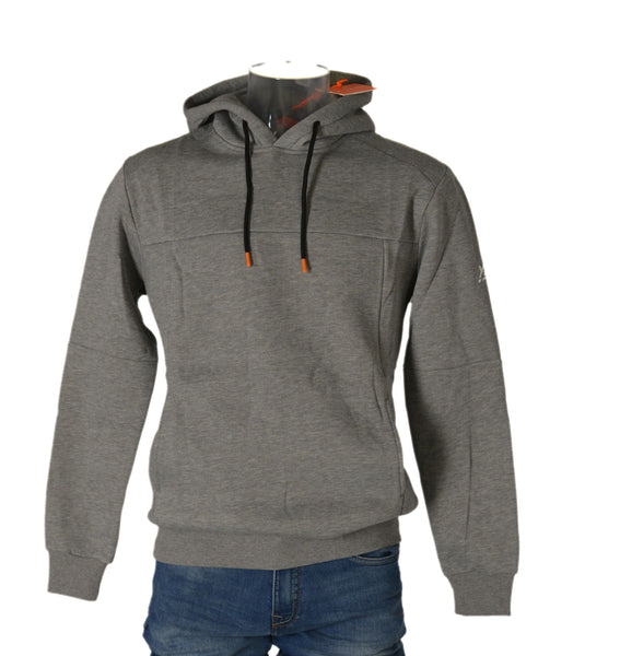 FELPA UOMO RAGAZZO CALDA FELPATA CAPPUCCIO TASCHE POLSINI LOGO MARCA X-CAPE ART.GAROK