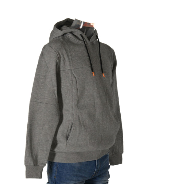 FELPA UOMO RAGAZZO CALDA FELPATA CAPPUCCIO TASCHE POLSINI LOGO MARCA X-CAPE ART.GAROK