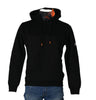 FELPA UOMO RAGAZZO CALDA FELPATA CAPPUCCIO TASCHE POLSINI LOGO MARCA X-CAPE ART.GAROK