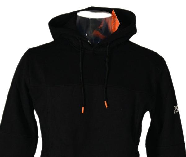 FELPA UOMO RAGAZZO CALDA FELPATA CAPPUCCIO TASCHE POLSINI LOGO MARCA X-CAPE ART.GAROK