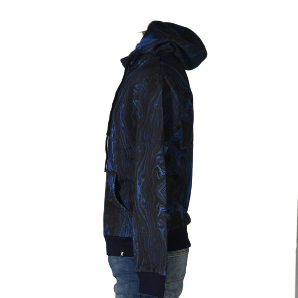 FELPA UOMO RAGAZZO FELPATA FANTASIA CAPPUCCIO TASCHE POLSINI MARCA X-CAPE ART.FLUID
