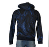 FELPA UOMO RAGAZZO FELPATA FANTASIA CAPPUCCIO TASCHE POLSINI MARCA X-CAPE ART.FLUID