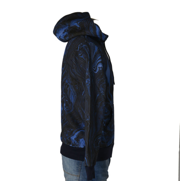FELPA UOMO RAGAZZO FELPATA FANTASIA CAPPUCCIO TASCHE POLSINI MARCA X-CAPE ART.FLUID