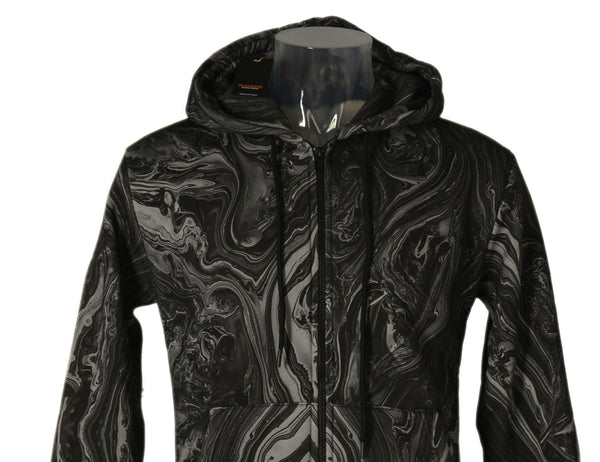 FELPA UOMO RAGAZZO FELPATA FANTASIA CAPPUCCIO TASCHE POLSINI MARCA X-CAPE ART.FLUID