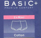 2 SLIP DONNA CLASSICO CUCITURA ANATOMICA POSTERIORE MARCA SLOGGI ART. BASIC MAXI