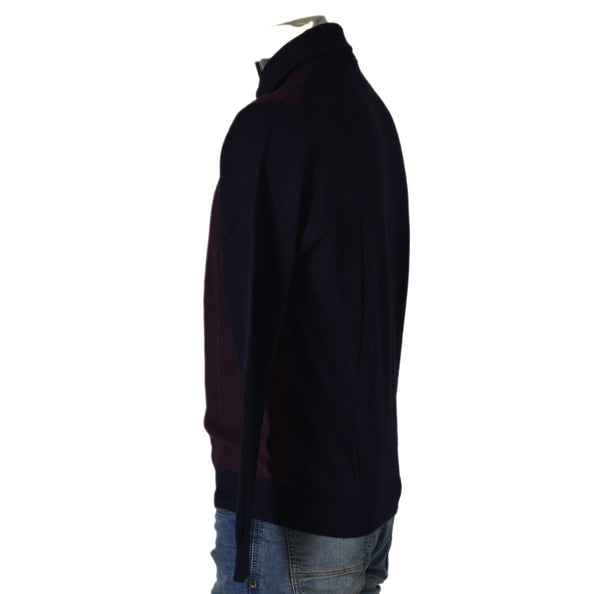 MAGLIONE UOMO RAGAZZO POLO ZIP POLSINI MISTO LANA MARCA SEA BARRIER ART.CORRIB