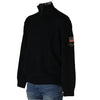 MAGLIONE CALIBRATO OVER UOMO MEZZA ZIP POLSINI BANDIERA MARCA MXFORT ART.E1956