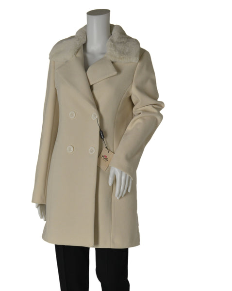 CAPPOTTO DONNA RAGAZZA DOPPIOPETTO TASCHE PELO STACCABILE ECOLOGICO MARCA FRALLA ART.GC17314