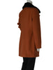 CAPPOTTO DONNA RAGAZZA DOPPIOPETTO TASCHE PELO STACCABILE ECOLOGICO MARCA FRALLA ART.GC17314