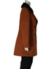 CAPPOTTO DONNA RAGAZZA DOPPIOPETTO TASCHE PELO STACCABILE ECOLOGICO MARCA FRALLA ART.GC17314