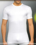 MAGLIA INTIMA T-SHIRT RAGAZZO UOMO MEZZA MANICA COTONE FELPATO BIANCO FRAGI ART.745