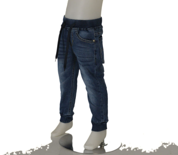 JEANS BAMBINO COULISSE IN VITA TASCHE POLSINO MARCA YOURS ART.Y2404