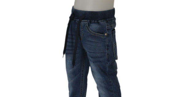 JEANS BAMBINO COULISSE IN VITA TASCHE POLSINO MARCA YOURS ART.Y2404