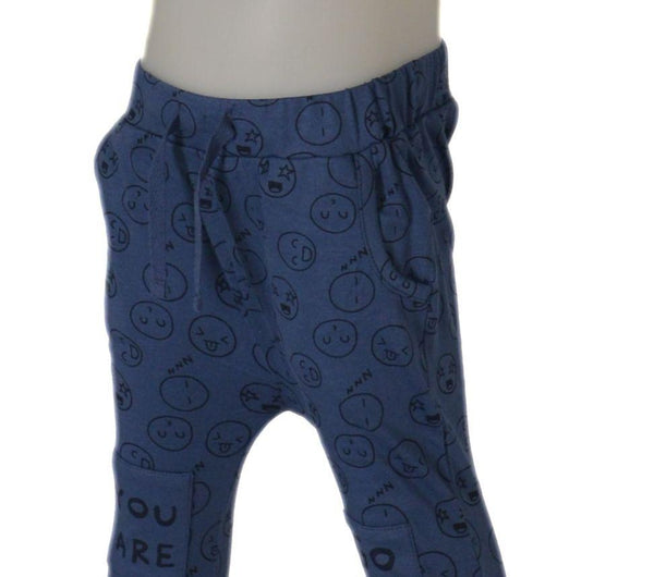 PANTALONE NEONATO STAMPA ELASTICO VITA TASCHE POLSINI MARCA LOSAN ART.2176022AL