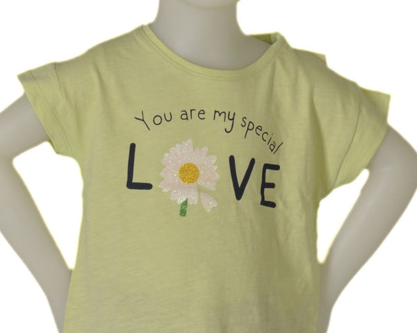 T-SHIRT BAMBINA STAMPA GLITTERATA  LOSAN ART.216-1014AL
