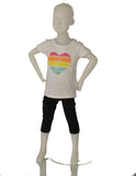 LOSAN T-SHIRT BAMBINA MEZZA MANICA STAMPA PAILLETTES MARCA LOSAN ART.216-1026AL