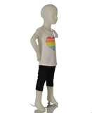 LOSAN T-SHIRT BAMBINA MEZZA MANICA STAMPA PAILLETTES MARCA LOSAN ART.216-1026AL