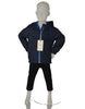 GIUBBINO BAMBINO ZIP CAPPUCCIO TASCHR MARCA LOSAN ART.215-2651AL