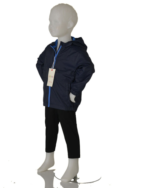 GIUBBINO BAMBINO ZIP CAPPUCCIO TASCHR MARCA LOSAN ART.215-2651AL