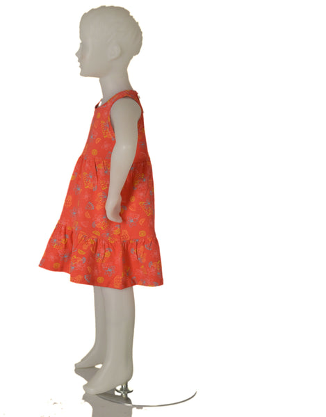 VESTITO BAMBINA SPALLA LARGA FANTASIA MARCA LOSAN ART.216-7018AL