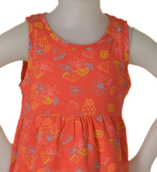 VESTITO BAMBINA SPALLA LARGA FANTASIA MARCA LOSAN ART.216-7018AL