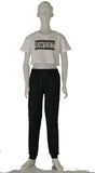 T-SHIRT COTONE OVER RAGAZZINA M,EZZA MANICA STAMPA  MARCA LOSAN ART.21G-1200AL