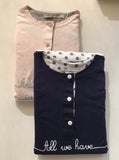 PIGIAMA DONNA Rossoporpora art Castalia stampato