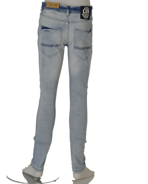 JEANS RAGAZZO SLIM ZIP BOTTONE TASCHE MARCA LOSAN ART.21F-9005AL