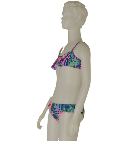 BIKINI RAGAZZINA FASCIA REGOLABILE FLOREALE MARCA LOSAN ART.21G-4043AL