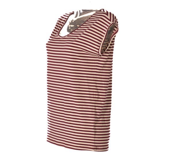 T-SHIRT DONNA GIROCOLLO MANICA SCESA RIGHE MARCA SILCO ART.982