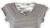 T-SHIRT DONNA GIROCOLLO MANICA SCESA RIGHE MARCA SILCO ART.982