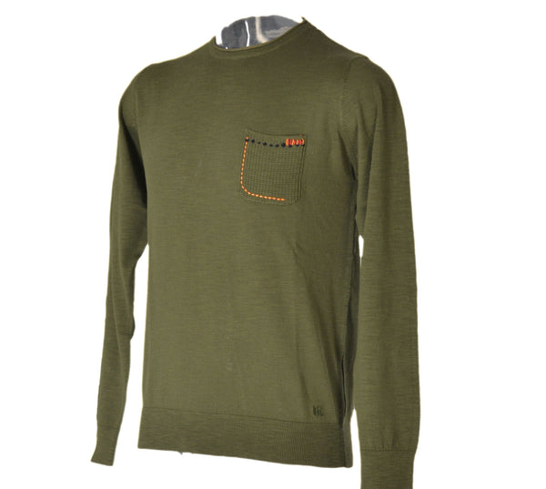 MAGLIONE UOMO GIROCOLLO TASCHINO BORDO MARCA URBANRING ART.20010