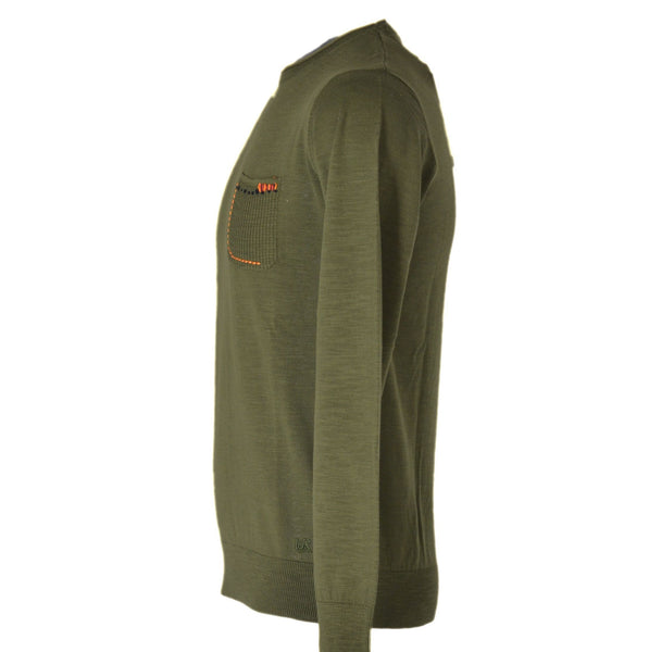 MAGLIONE UOMO GIROCOLLO TASCHINO BORDO MARCA URBANRING ART.20010