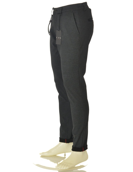 PANTALONI RAGAZZO ZIP BOTTONI TASCHE MICROSTAMPATO MARCA INCOR ART.SKIEN
